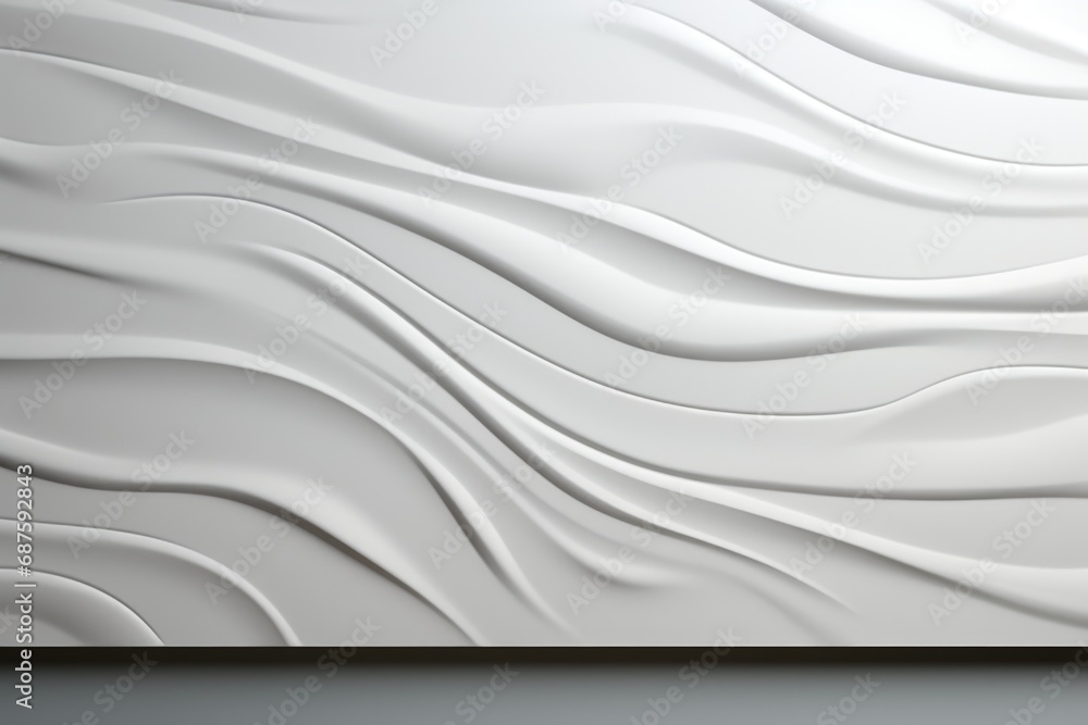 Obraz premium Aesthetic Simplicity Realistic White Background with Tile Texture Generative AI