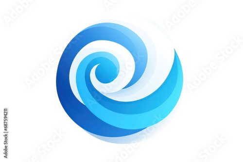 Polar vortex icon on white background
