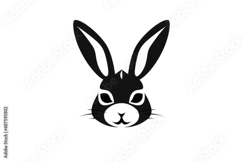 Rabbit icon on white background