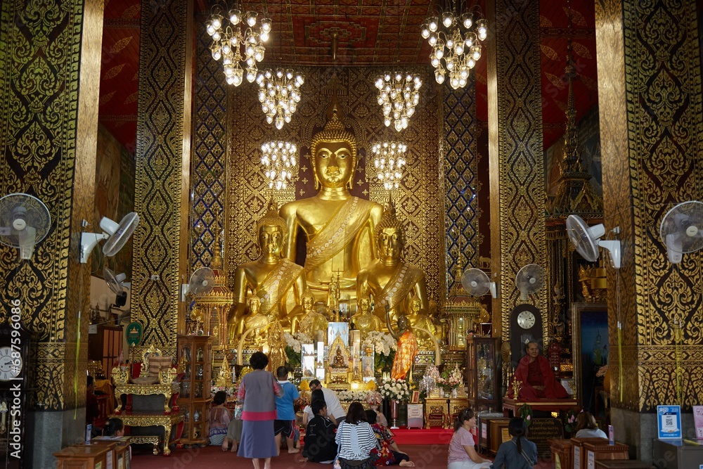 Wat Phra That Haripunchai in Lamphun, northern Thailand