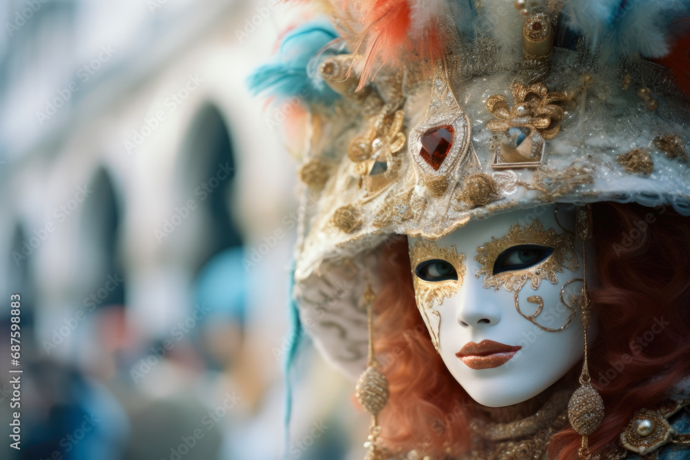 Celebrating in Style: Venice Carnival Portrait