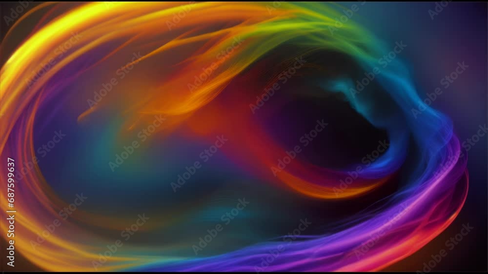 Abstract Colorful Background with Smoke Waves Abstract Colorful Background with Smoke Waves