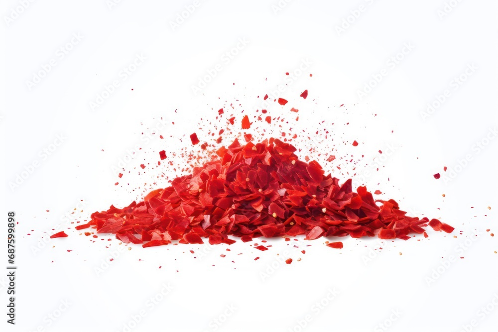 Red pepper flakes icon on white background