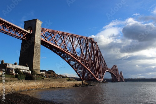 Forth Bridge, seen from North Queensferry, Fife.