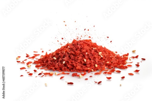 Red pepper flakes icon on white background