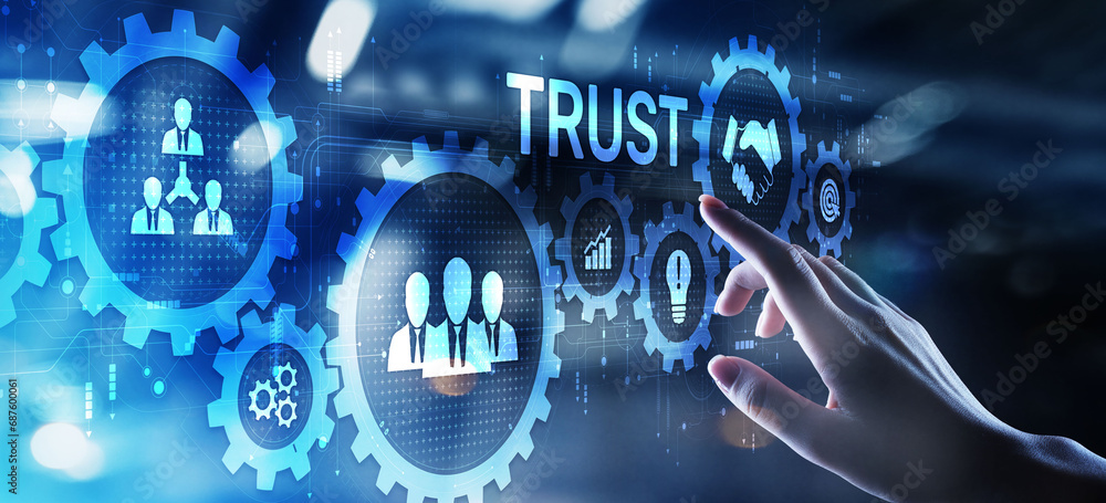 Trust customer loyalty relationship business concept on virtual screen. Trust customer loyalty relationship business concept on virtual screen.