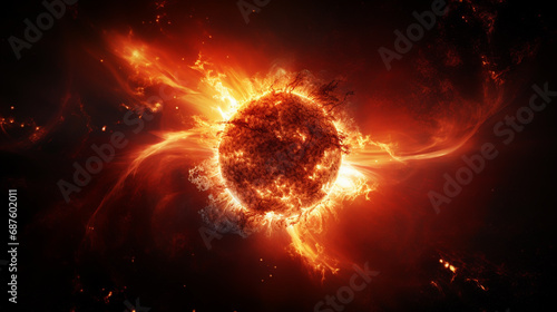 Sun. Global warming. Magnetic storm on the sun