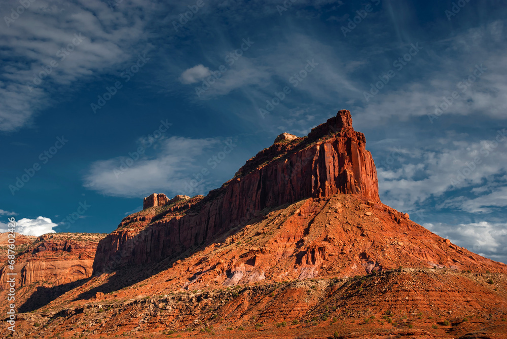 Great Red Rock Mountain in the Grand Canyon of Monument Valley