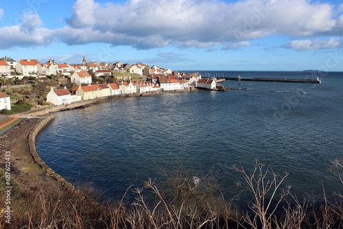 Pittenweem, Fife, viewed from the west.
