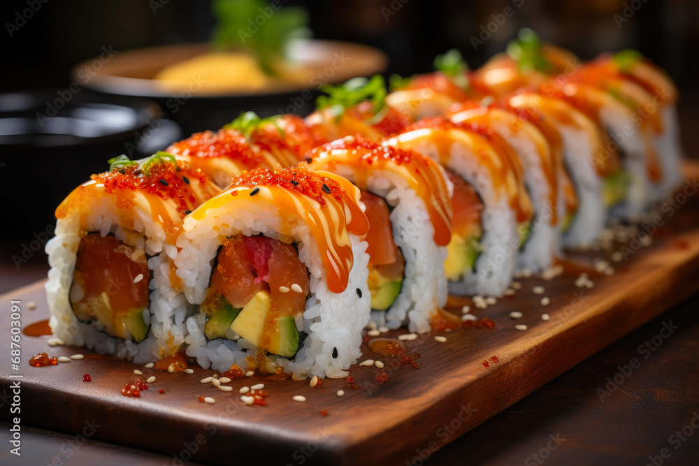 Asian Fusion Delight: Sushi Extravaganza Asian Fusion Delight: Sushi Extravaganza
