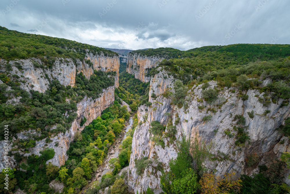 Foz of Arbayun, natural reserve in Navarre, Spain