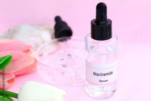 Niacinamide in a bottle, Substances used for treatment or medical beauty enhancement