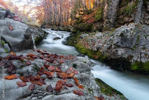 Arazas River in Ordesa and Monte Perdido National Park, Spain photo