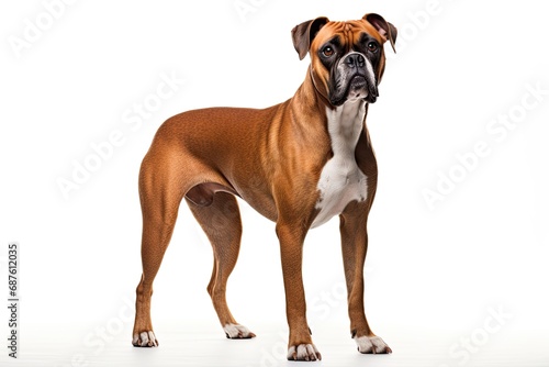 Realistic Boxer dog clipart © Asha.1in