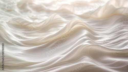 beautiful wave white silk abstract background
