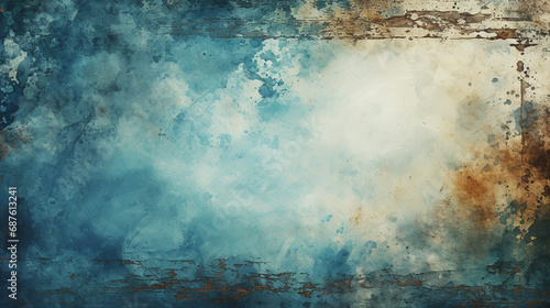 Grunge blue background