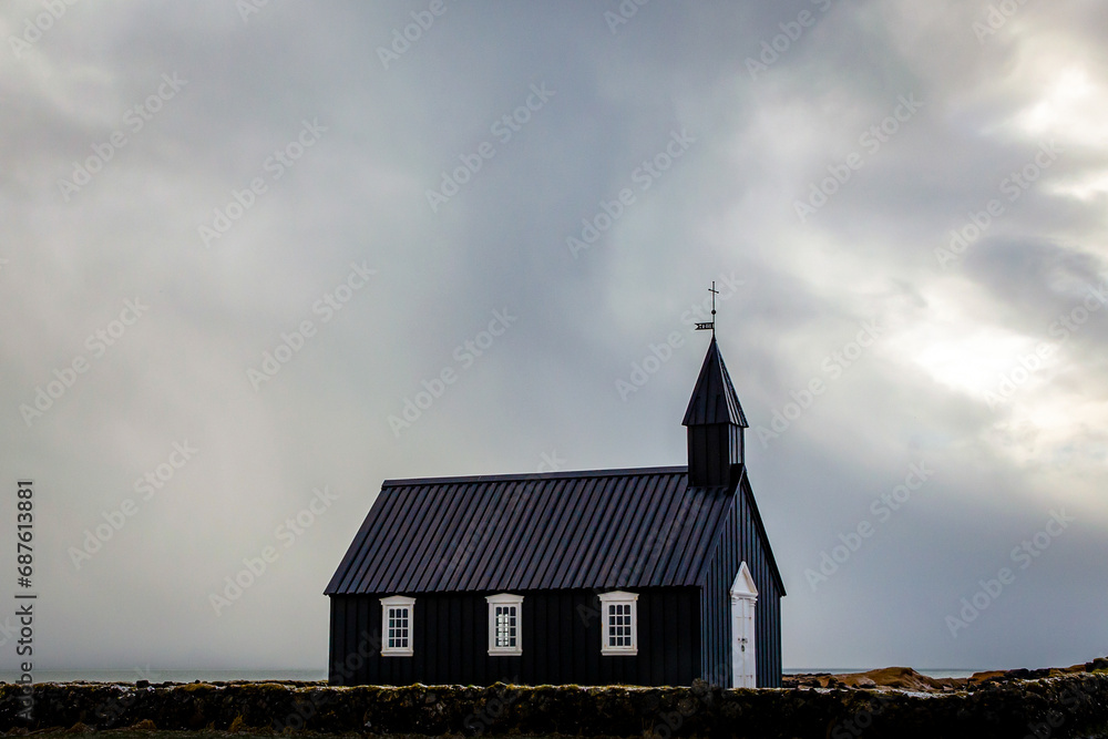 The black church of Budir Iceland The black church of Budir Iceland