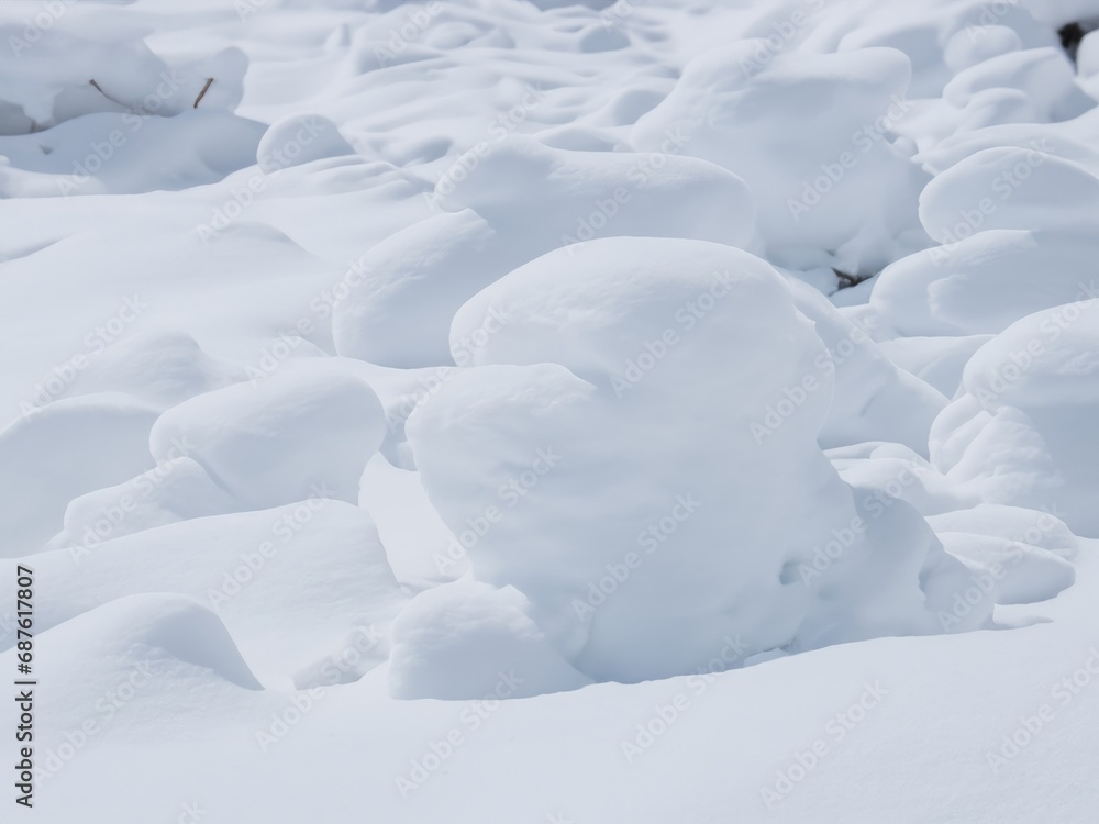 Obraz premium a pile of white clean snow