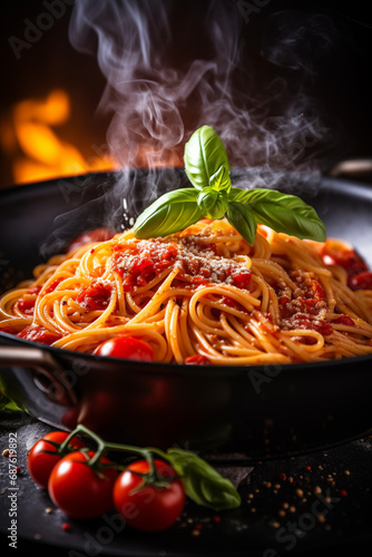 Tradycyjna Kuchnia Włoska Perfekcyjne Spaghetti.