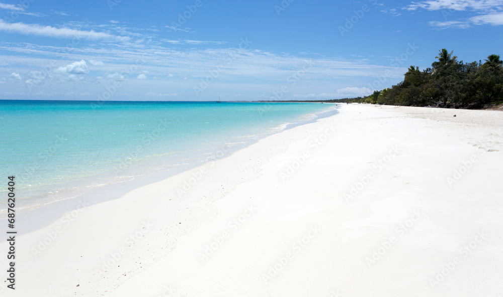 A paradise beach in Ouvea