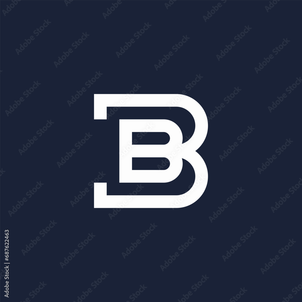 initials letters BB monogram logo initials letters BB monogram logo