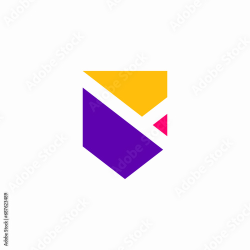 abstract logo letter B shield shape Free Download abstract logo letter B shield shape - GFXLoad