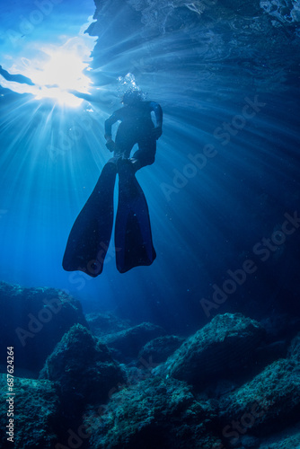 diving into the Mediterranean