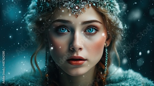 fairy tale princess or snow queen