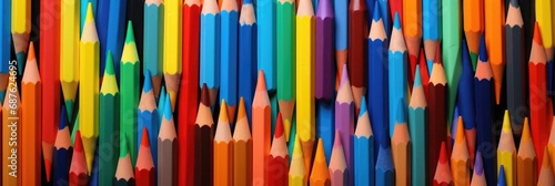 Rainbow of Colors: Box of Crayons for School and Art - Colours to Draw and Colorful Wax Crayons for Drawing