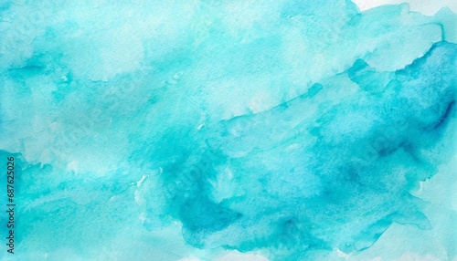 watercolor light blue background texture hand painted watercolour bright turquoise abstract backdrop