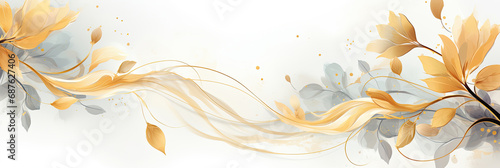 Abstract Goldenrod background. VIP Invitation, wedding and celebration card. © Jyukaruu's Studio