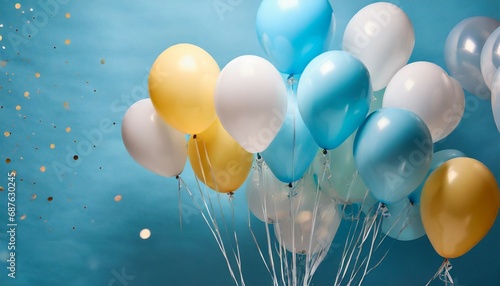 Wallpaper Mural balloons on blue background Torontodigital.ca