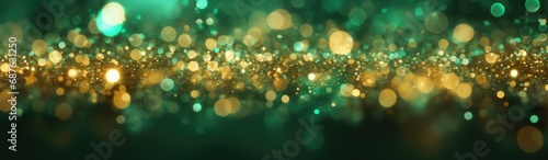 Christmas light background. Holiday glowing backdrop. Defocused Background With Blinking Stars. Blurred Bokeh.