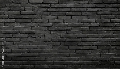 the black wall surface uses a lot of bricks or old black brick wall abstract pattern put together beautifully dark background