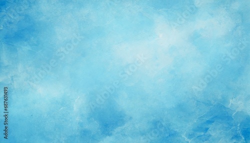 light pastel sky blue background with old vintage texture and abstract border grunge design easter or spring blue paper in solid color antique layout
