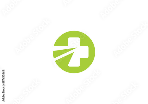 cross health logo road and medical design vector illustration	
