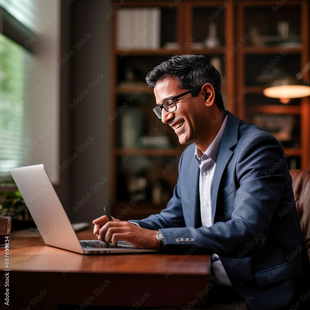 Senior businessman using laptop at office Senior businessman using laptop at office