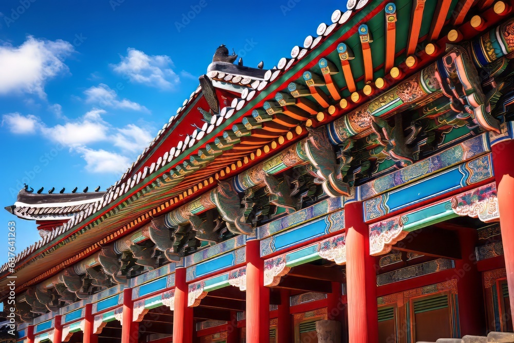 Vibrant Traditional Korean Palace Architecture