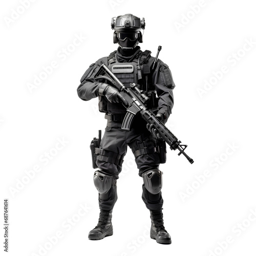 soldier in uniform on a transparent background PNG for decorating projects.