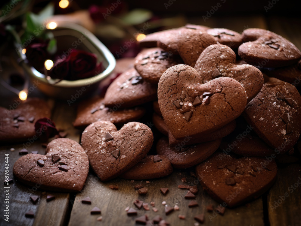 chocolate chip cookies on the table chocolate chip cookies on the table