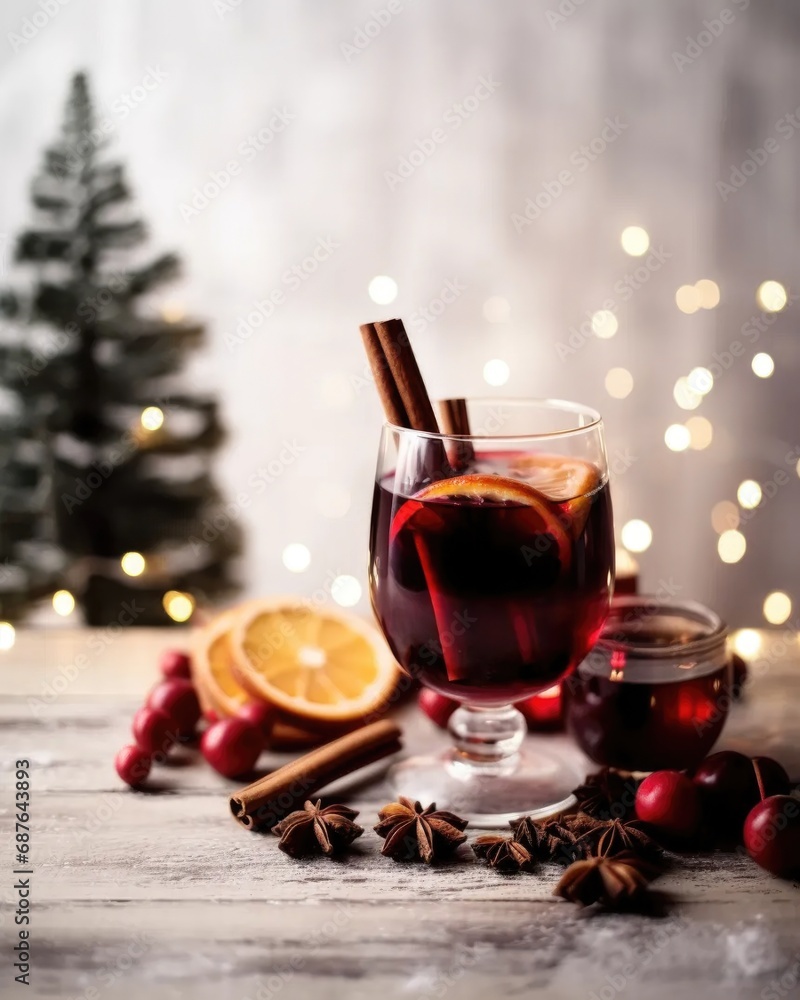 mulled wine with spices mulled wine with spices