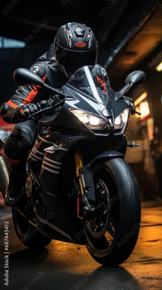 biker on motorcycle biker on motorcycle