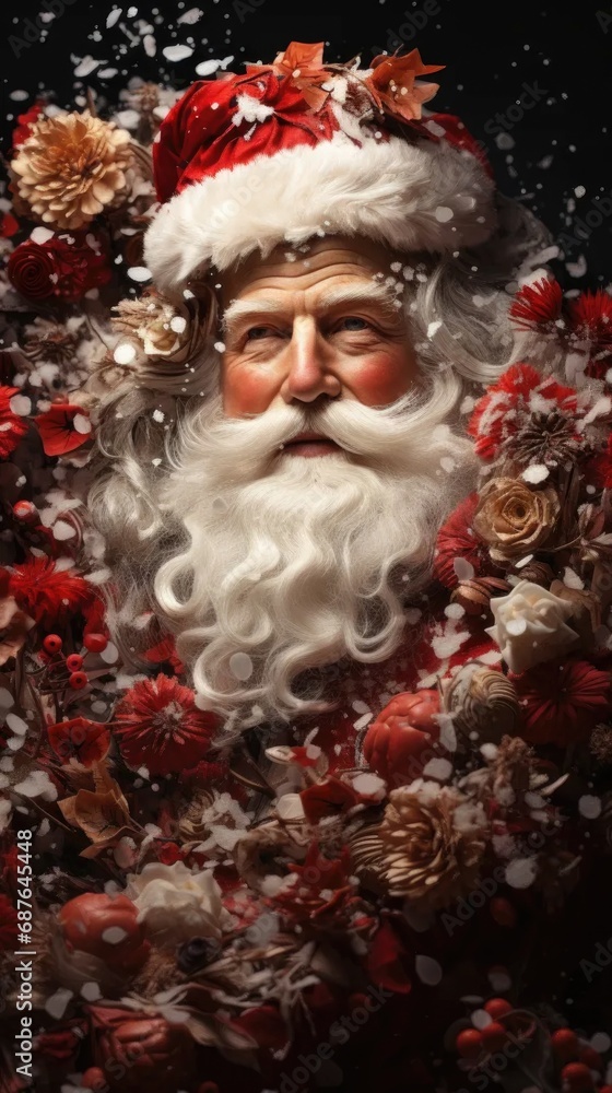santa claus in the snow santa claus in the snow
