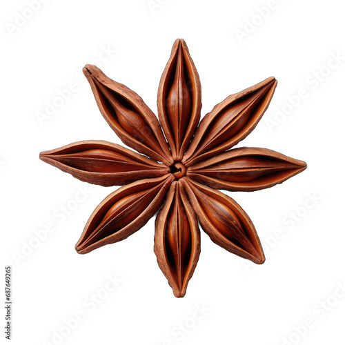 Star Anise isolated on transparent background