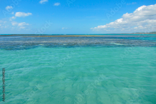 Beautiful and colorful Brazilian beach