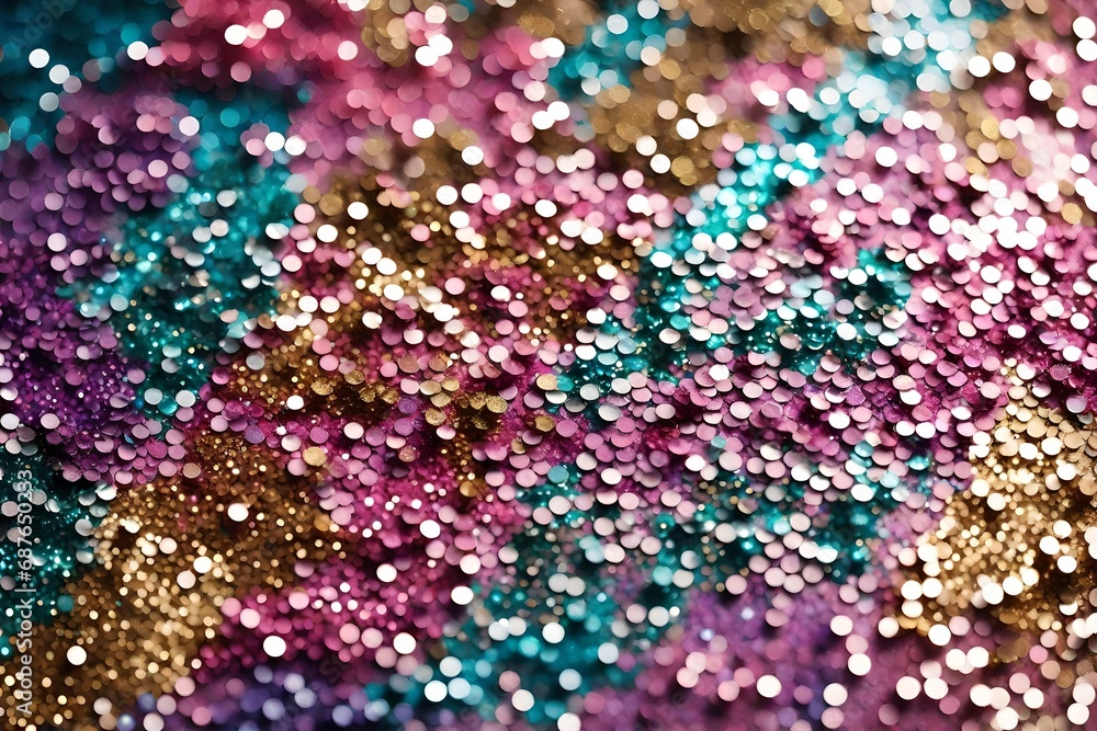 Glitter on craft 