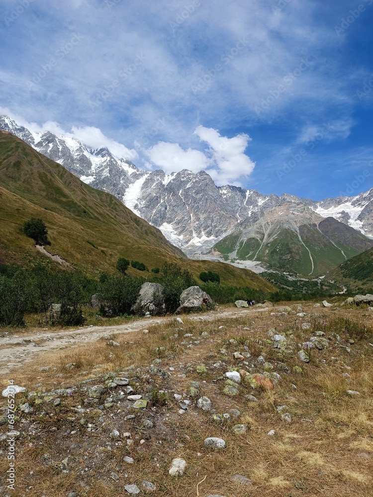 road to Shkhara glacier, Svaneti, Georgia