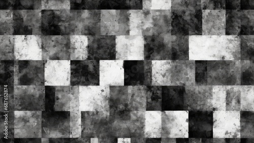 Abstract dark gray square grunge artwork, modern poster, room decoration