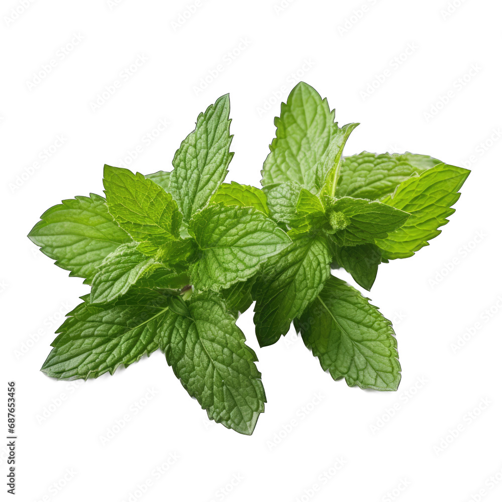 Spearmint isolated on transparent background Spearmint isolated on transparent background