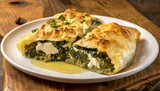 Turkish Bakery - Ispanaklı Borek - Pastry with Spinach and Cheese